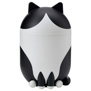 IKEA GREJSIMOJS Black and White Cat Storage Container